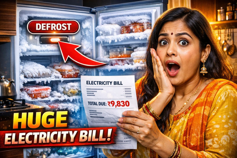 Fridge electricity saving tips Kannada defrost button reduce current bill refrigerator energy saving