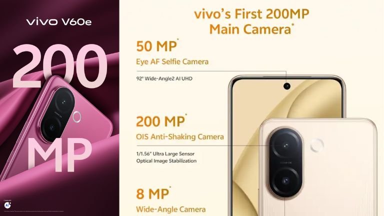 Vivo V60e 50MP selfie camera smartphone with 200MP main camera price drop Flipkart offer