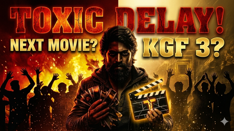 Yash Toxic Movie Update thumbnail showing delay news, next movie with KVN and KGF 3 update