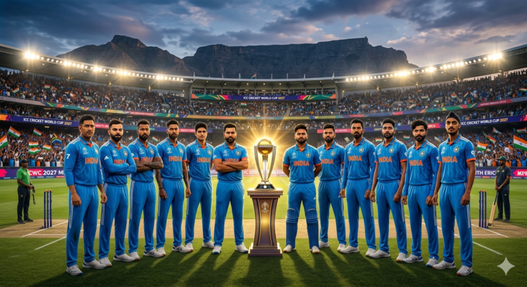“2027 ODI World Cup India Squadಗೆ ಸಂಬಂಧಿಸಿದಂತೆ ಭಾರತೀಯ ಕ್ರಿಕೆಟ್ ತಂಡದ ಯೋಜನೆ ತೋರಿಸುವ ದೃಶ್ಯ”