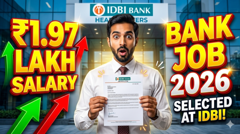 IDBI Bank Recruitment 2026 Specialist Officer Vacancy Apply Online Banking Jobs High Salary Notification
