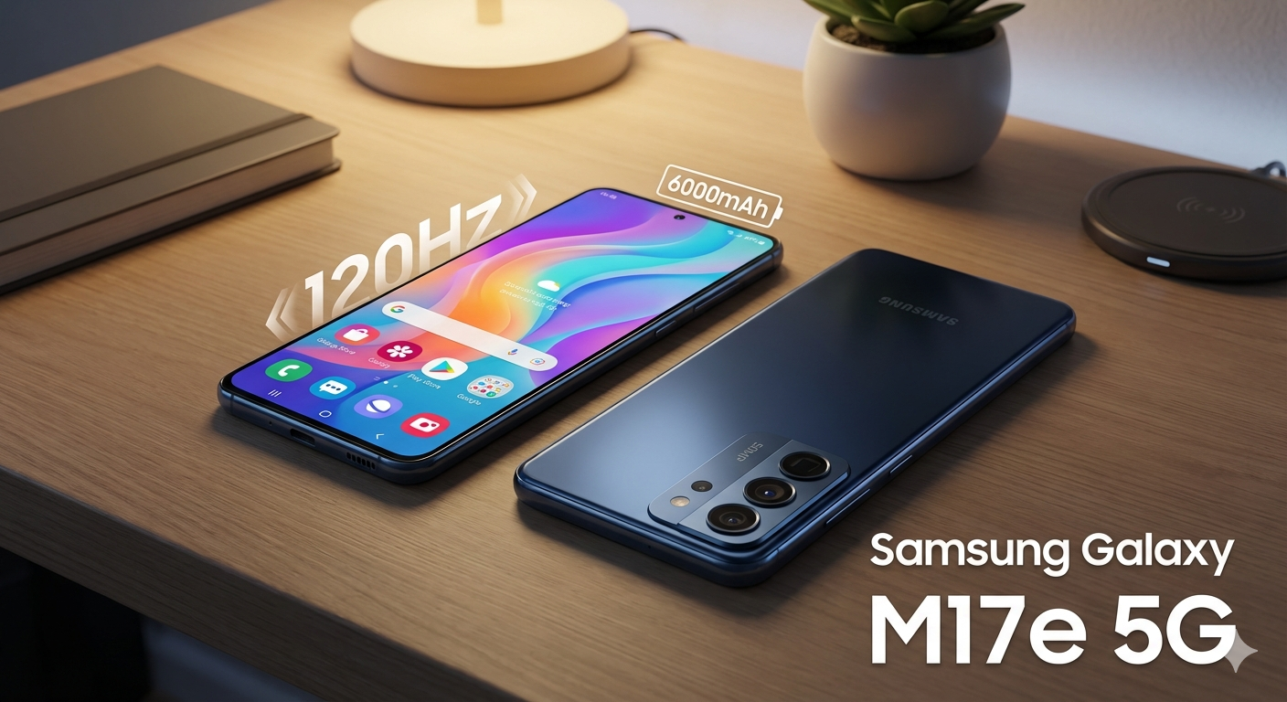 Samsung Galaxy M17e 5G smartphone with 6000mAh battery, 120Hz display and 50MP camera launched in India for budget users
