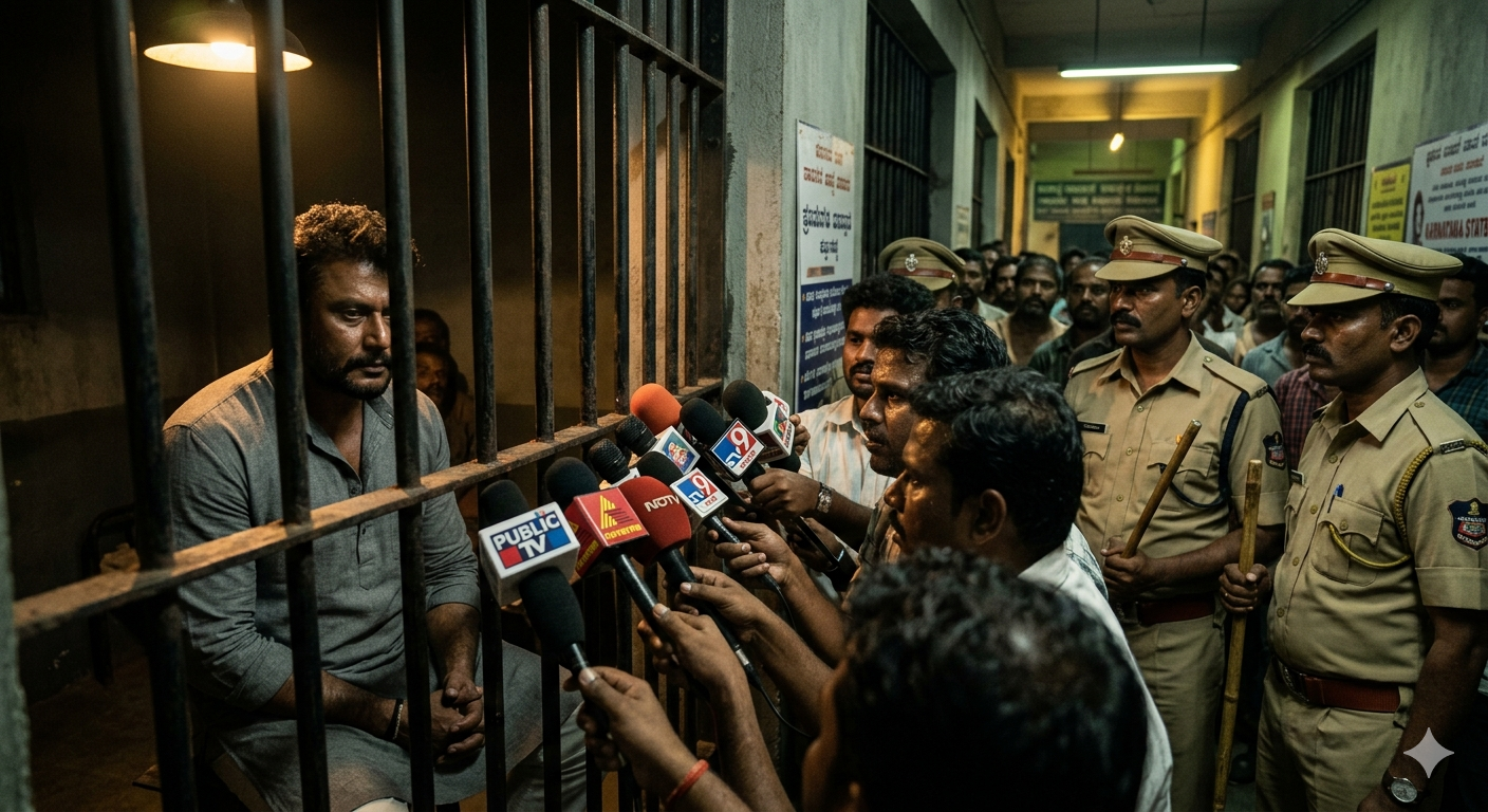 Parappana Agrahara jail ನಲ್ಲಿ ಇರುವ ನಟ Darshan ಗೆ ಕೋರ್ಟ್ ಜೈಲಿನೊಳಗಿನ ಸಂದರ್ಶನಕ್ಕೆ ಅನುಮತಿ ನೀಡಿದ ಘಟನೆ