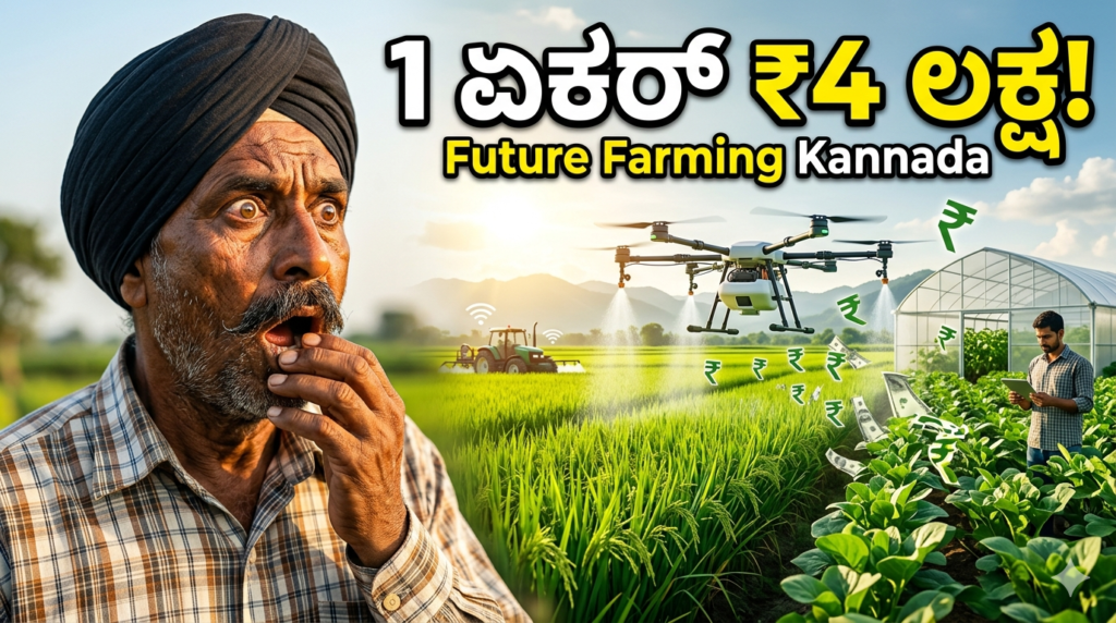 Future Farming Kannada smart agriculture drone technology vertical farming India high income farming model